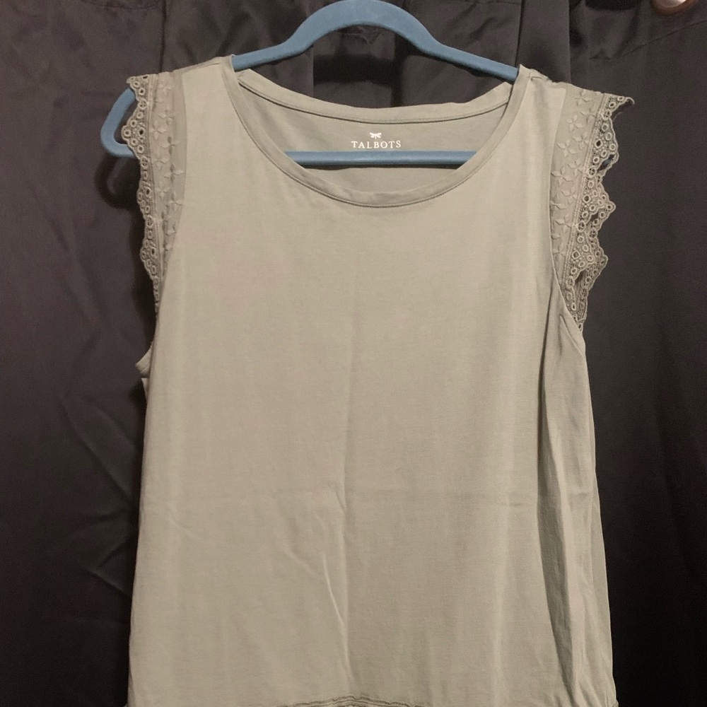 Talbots Light Green Sleeveless Tank Top Women’s Size Large